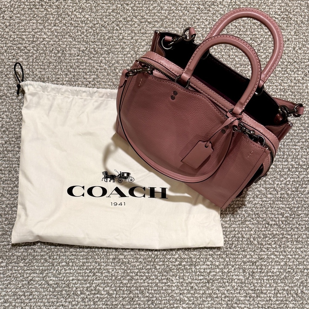 NEW Coach Rogue 25 Bag in Dusty Pink